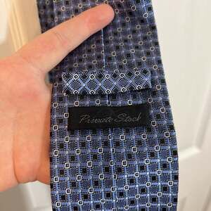 Private Stock Red Geometric Silk Tie